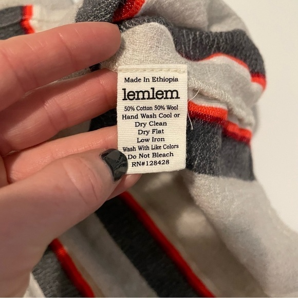 Lemlem Boho Naomi Dress Cotton and Wool Blend - Picture 12 of 12